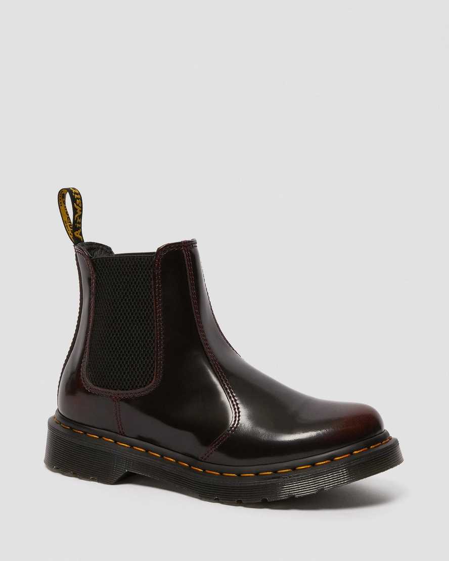 Dr. Martens 2976 Arcadia Lær Chelsea Støvler Dame Rød [0142OFHVN]